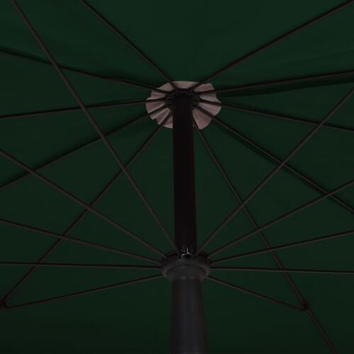 Parasol med stang 200x130 cm grøn