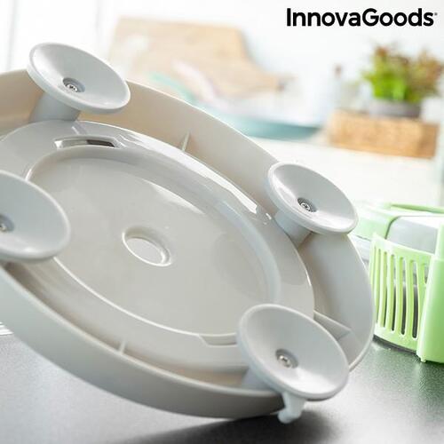 4-i-1 manuel salatslynge, hakker, og mixer med tilbehør og opskrifter Chopix InnovaGoods