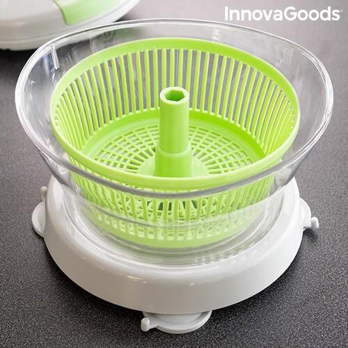 4-i-1 manuel salatslynge, hakker, og mixer med tilbehør og opskrifter Chopix InnovaGoods
