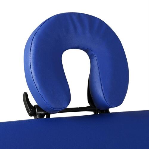Sammenfoldeligt massagebord med aluminiumsstel 2 zoner blå