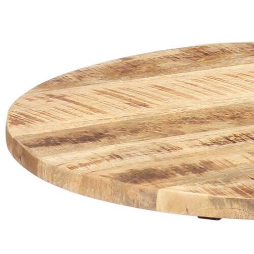 Sidebord 60 x (46-63) cm massivt mangotræ og støbejern