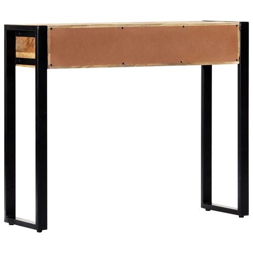 Konsolbord 90 x 30 x 75 cm massivt mangotræ