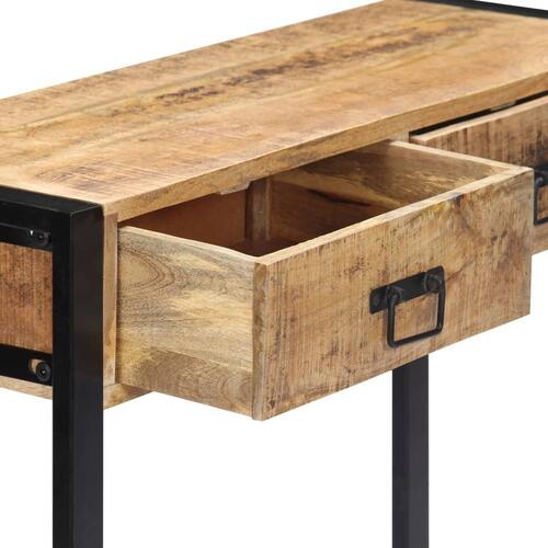 Konsolbord 90 x 30 x 75 cm massivt mangotræ
