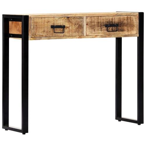 Konsolbord 90 x 30 x 75 cm massivt mangotræ