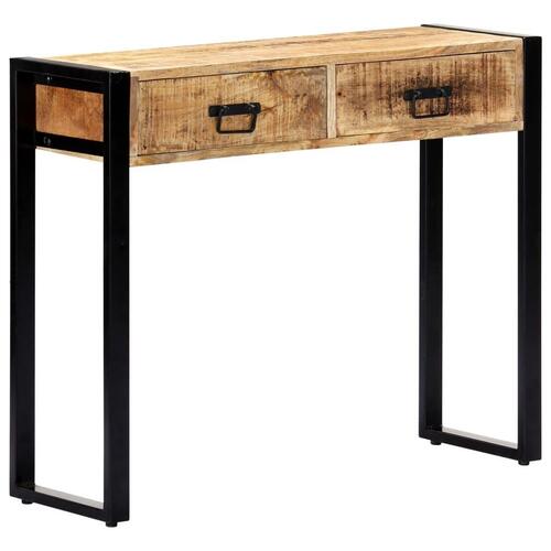 Konsolbord 90 x 30 x 75 cm massivt mangotræ