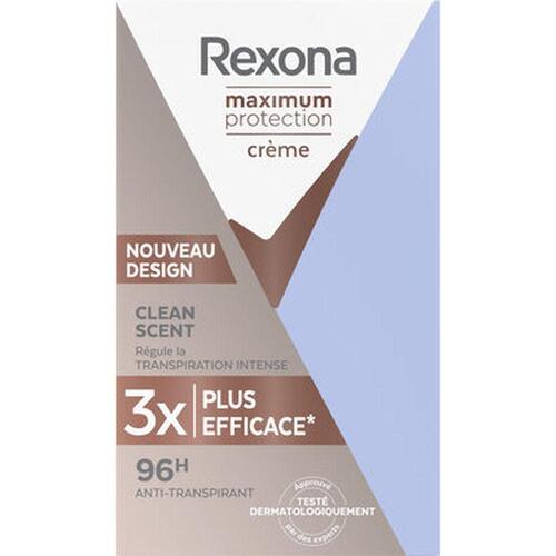 Creme Deodorant Rexona Maximum Protection Clean Scent (45 ml) (OUTLET A+)