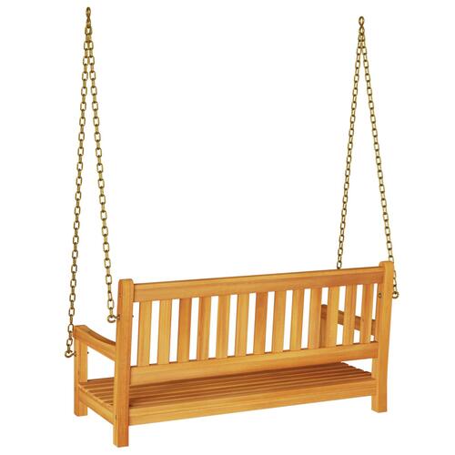 2-personers have svingbænk 110x56x58 cm massivt akacietræ