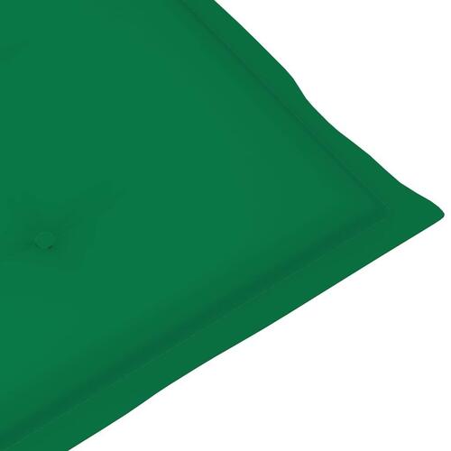 Stolehynde m. lav ryg 6 stk. 100x50x3 cm oxfordstof grøn