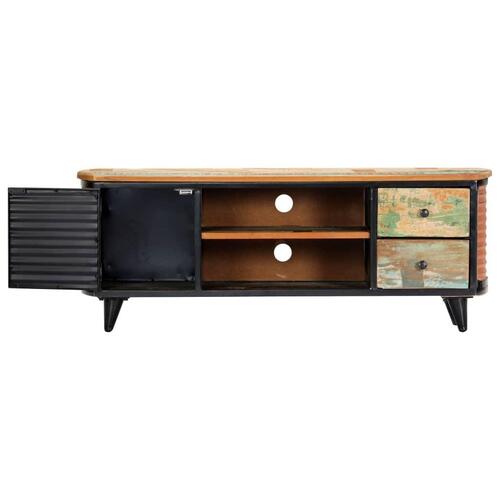 Tv-skab 120x30x45 cm massivt genbrugstræ
