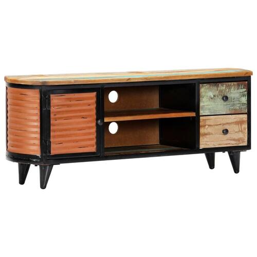 Tv-skab 120x30x45 cm massivt genbrugstræ