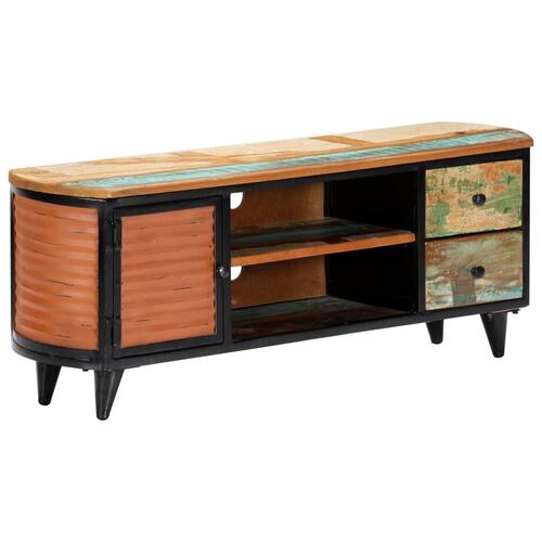 Tv-skab 120x30x45 cm massivt genbrugstræ