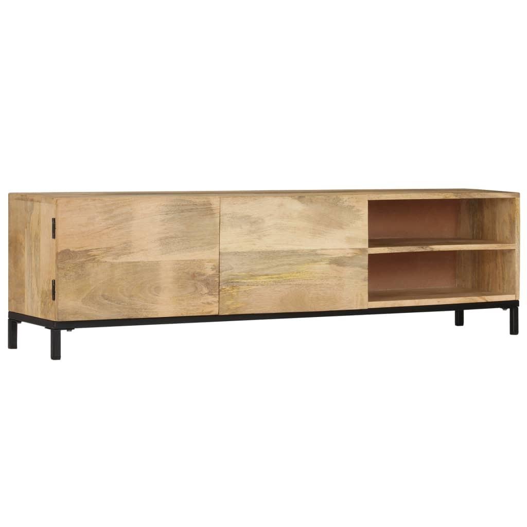 Tv-skab massivt mangotræ 145 x 30 x 41 cm