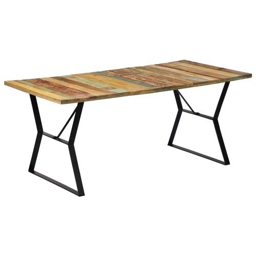 Spisebord 180x90x76 cm massivt genbrugstræ