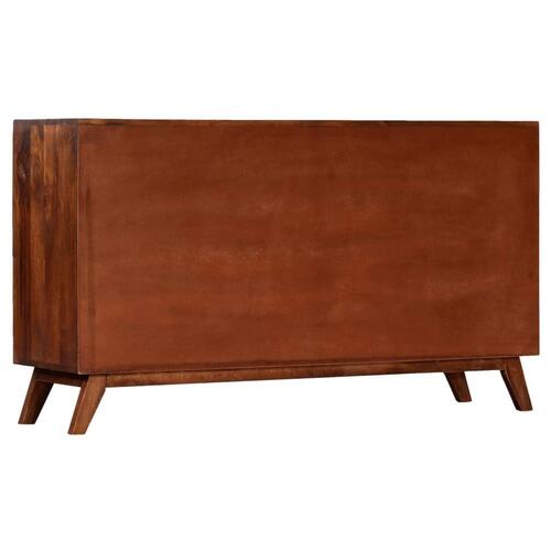 Skuffeskab 140 x 40 x 80 cm massivt mangotræ brun