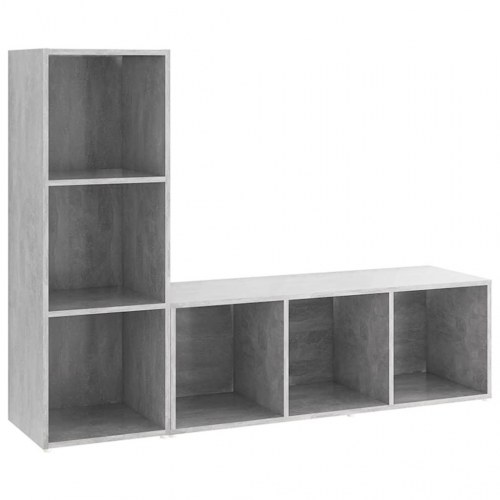 TV-borde 2 stk. 107 x 35 x 37 cm - betongrå