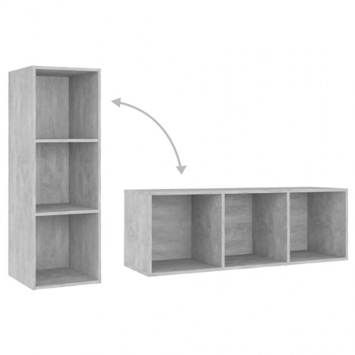 TV-borde 2 stk. 107 x 35 x 37 cm - betongrå