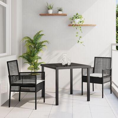 Have Spisebordssæt med pude 3 stk Beige Poly rattan