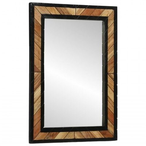 Spejl 70x2x70 cm Solid Træ Akacie