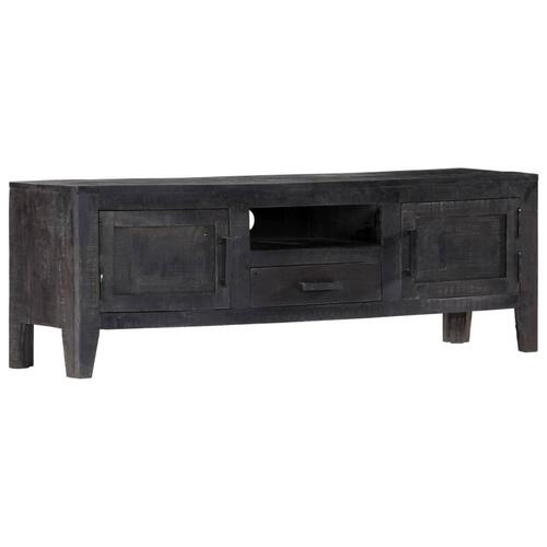 Tv-skab massivt mangotræ 118 x 30 x 40 cm sort