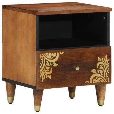 Natbord 2 Stk 40x33x46 Cm Solid Mango Træ