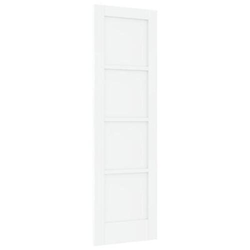 Indvendig Dør 'ORKDAL'Hvid 61x198,5x4 cm Massiv Træ Fyrretræ