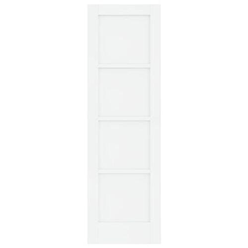 Indvendig Dør 'ORKDAL'Hvid 61x198,5x4 cm Massiv Træ Fyrretræ