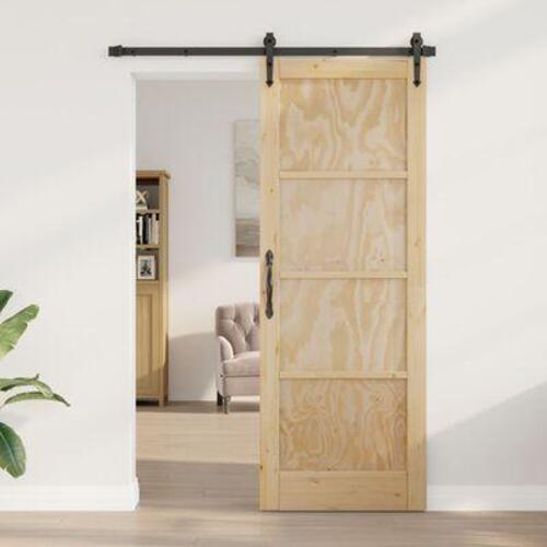 Indvendig Dør "ORKDAL" 78x211x4 cm Massiv Træ Fyr