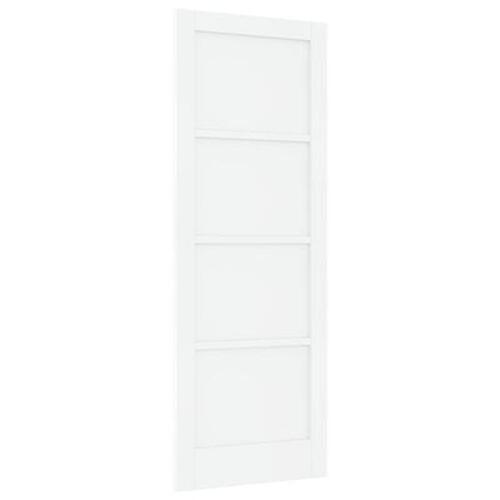Indvendig Dør "ORKDAL" Hvid 78x211x4 cm Massiv Træs Fyrretræ