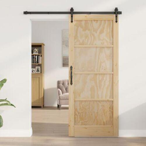 Indvendig Dør "ORKDAL" 83x202x4 cm Solid Træ Fyrretræ
