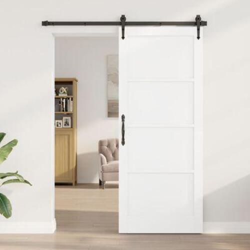 Indretningsdør 'ORKDAL'Hvid 86x211x4 cm Solid Træfyr