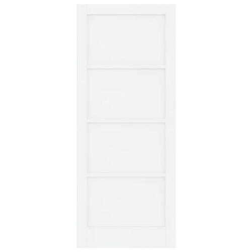 Indretningsdør 'ORKDAL'Hvid 86x211x4 cm Solid Træfyr