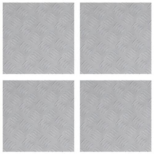 Aluminium Ternplader 4 stk Skridsikker 40x40 cm