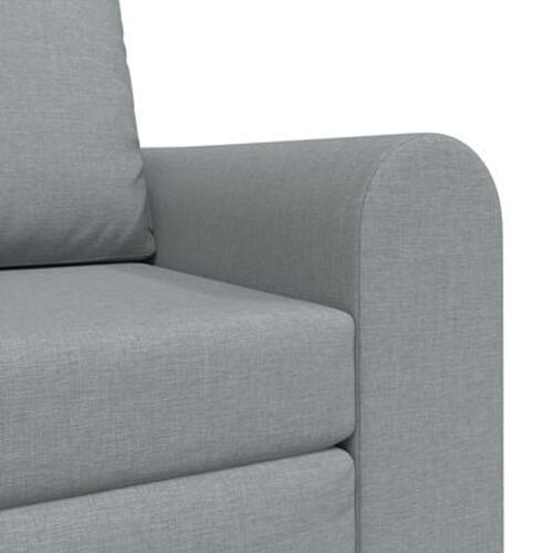 Gulv Sofa Bed 2-i-1 Lysegrå 98x71x83 cm Stof