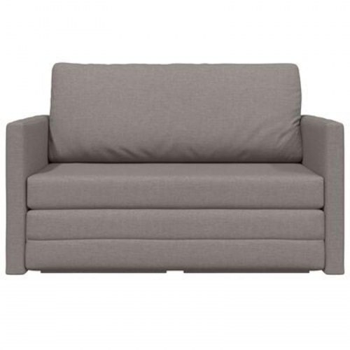 Gulv Sofa Seng 2-i-1 Taupe 124x71x78 cm Stof