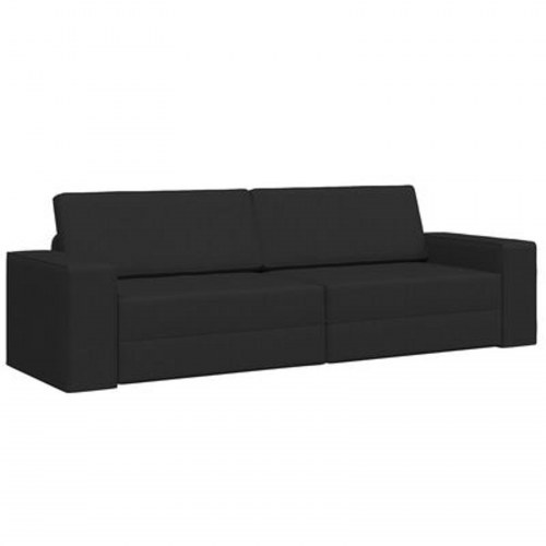 Gulv Sofa Bed 2-i-1 Sort 245x150x60.5 cm Stof