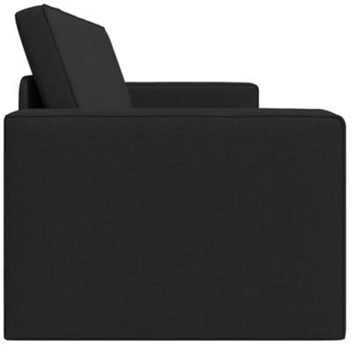 Gulv Sofa Bed 2-i-1 Sort 245x150x60.5 cm Stof