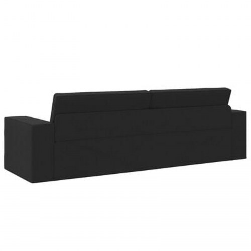Gulv Sofa Bed 2-i-1 Sort 245x150x60.5 cm Stof