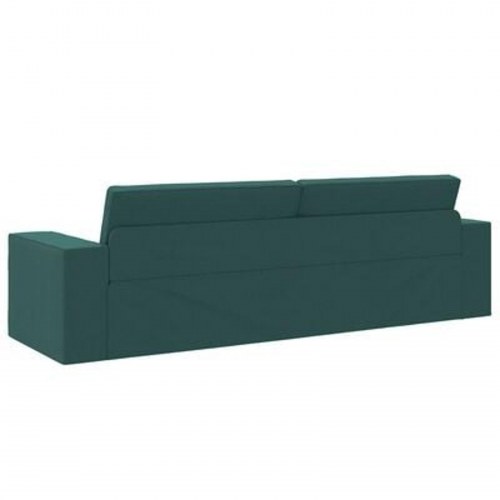 Gulv Sofa Bed 2-i-1 Mørkegrøn 245x150x60.5 cm Stof