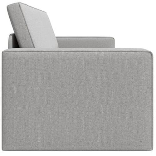 Gulv Sofa Seng 2-i-1 Skygrå 245x150x60.5 cm Stof