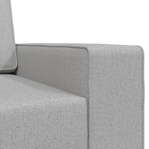 Gulv Sofa Seng 2-i-1 Skygrå 245x150x60.5 cm Stof