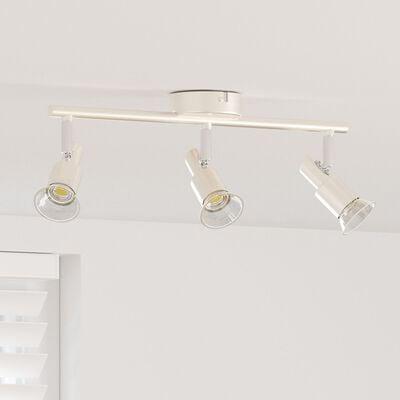 Loftspotlight 3 Vejs Justerbar Børstet Nickel Gu10