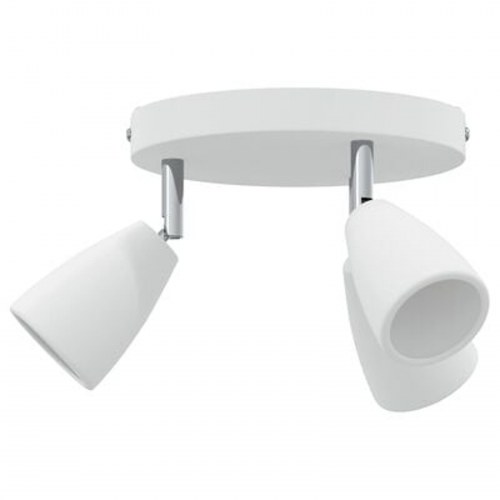 Loftspotlight 3-vejs justerbar hvid GU10