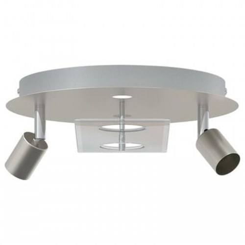 Loftspotlight med 2 justérbare hoveder i mat nikkelfarve GU10