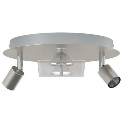 Loftspotlight med 2 justérbare hoveder i mat nikkelfarve GU10