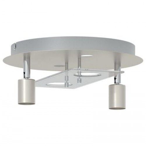 Loftspotlight med 2 justérbare hoveder i mat nikkelfarve GU10