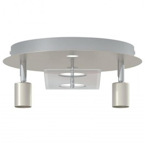 Loftspotlight med 2 justérbare hoveder i mat nikkelfarve GU10