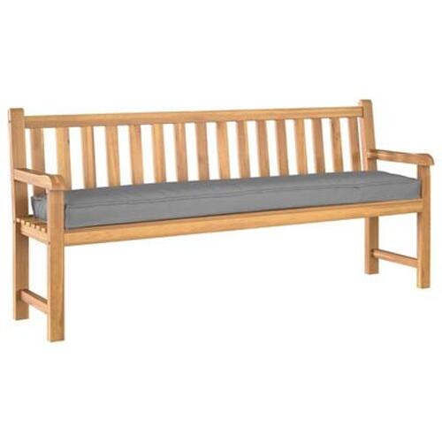 Pallet Pude til Bænk Grå 180x40x8 cm Oxford Stof
