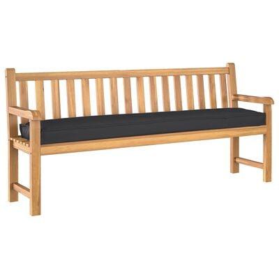 Pallet pude Sort 180 x 40 x 8 cm Oxford stof