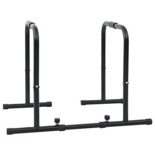Dip Bar med Justerbar Længde, 300 kg Kapacitet, 96-117x67x75 cm Stål