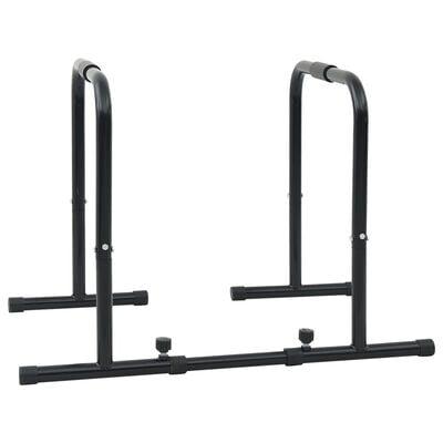 Dip Bar med Justerbar Længde, 300 kg Kapacitet, 96-117x67x75 cm Stål
